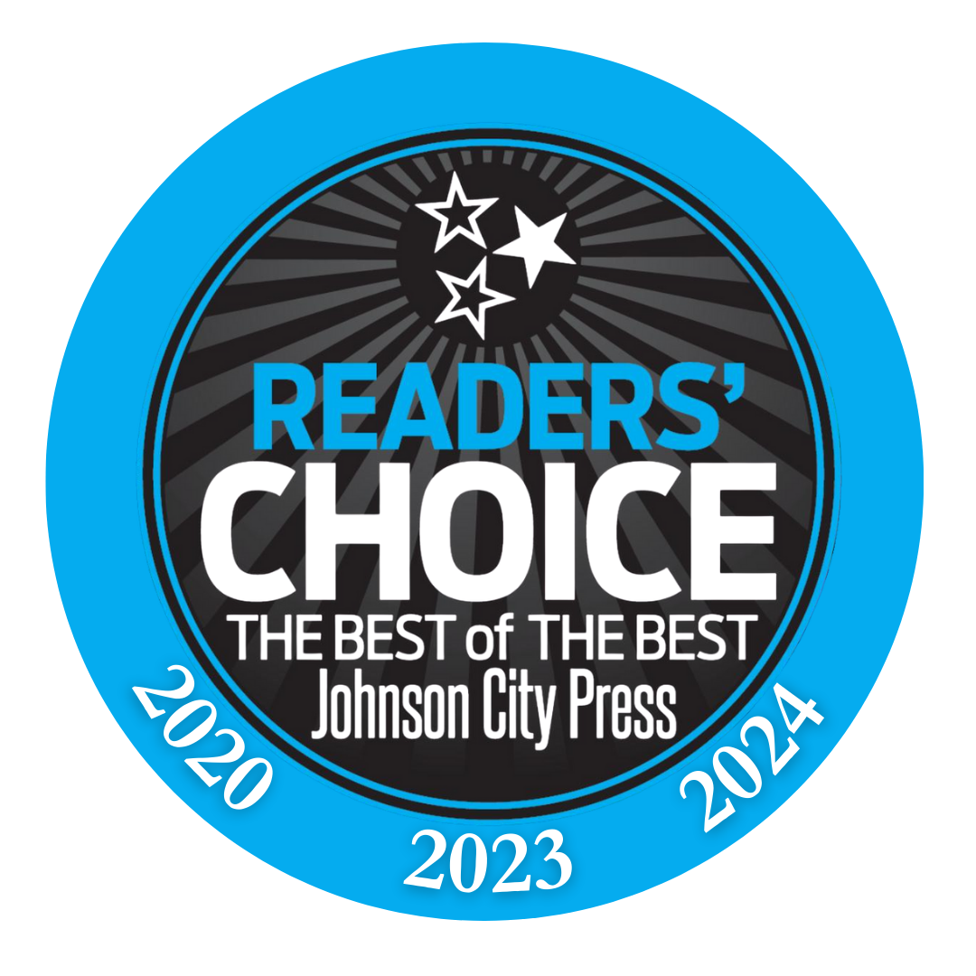 Johnson City Press Reader's Choice Awards for 2020, 2023, and 2024.